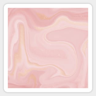 Modern Marble Pink Gold Glitter Background Sticker